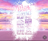 Image 1 of Pastel Beach Rules