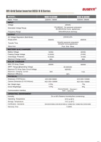 Image 4 of BUSBYR Solar Hybrid Inverter 1KW 10 KW