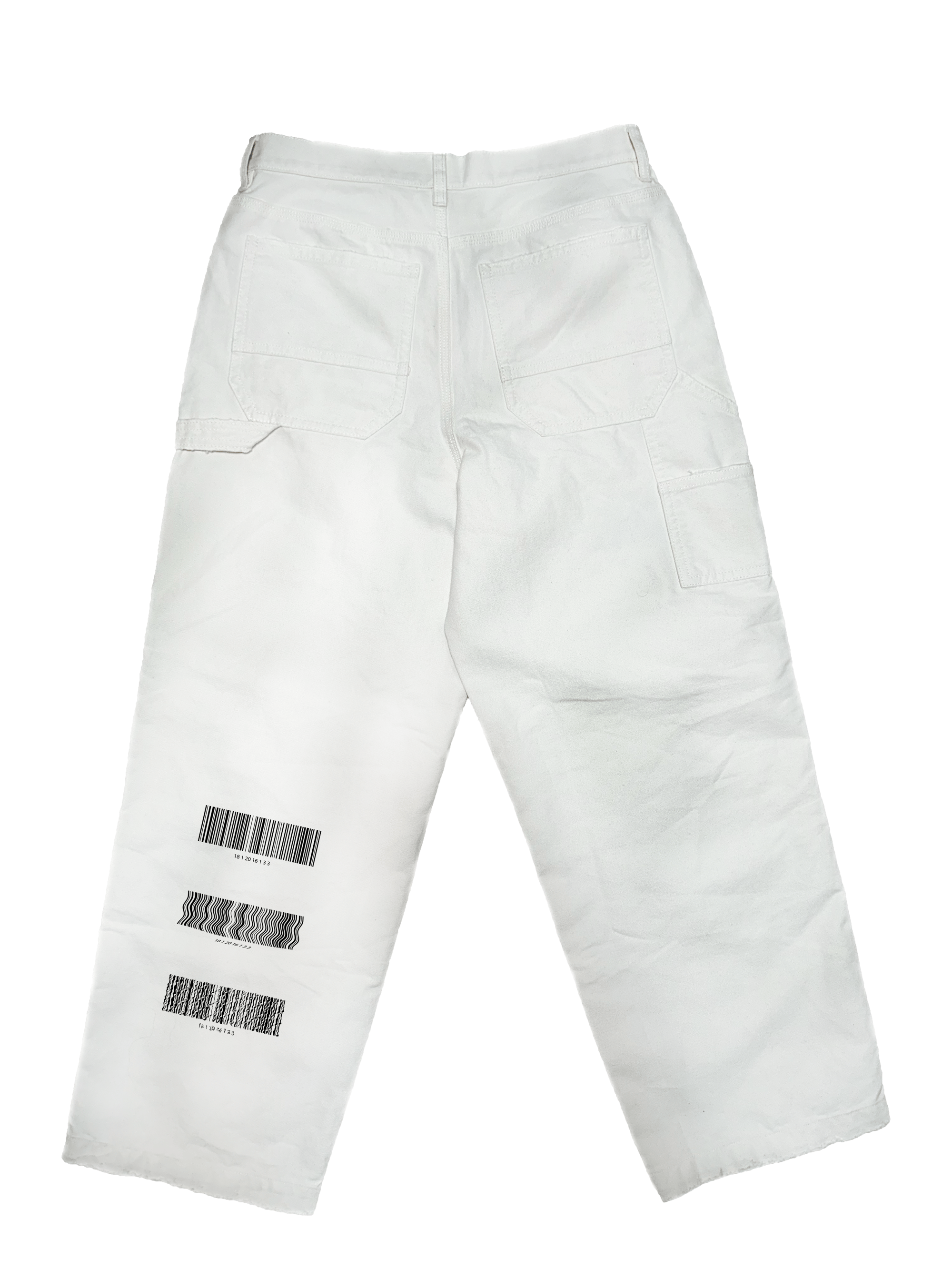 Image of DOUBLE KNEE CARPENTER PANTS (WHITE)