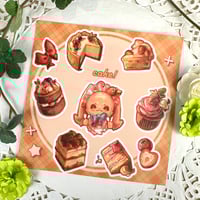 Image 1 of Cake! Sticker Sheet