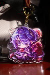 Image 2 of Acheron - Honkai Star Rail 7cm Glitter Epoxy Charm