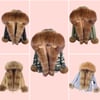 Furry Babe - raccoon fur parkas (brownies)