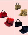 Two Fluffy Monsters -  Mink Boots &  Mink Bag Set (Faux Fur) 2