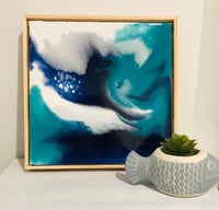 Resin Art Framed Wall Art 'Ocean Vibe'