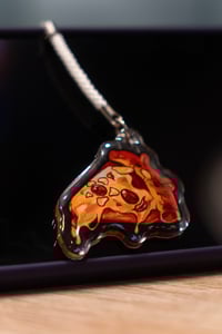 Image 2 of Pizza - 1.5in Original Food Epoxy Phone Charm