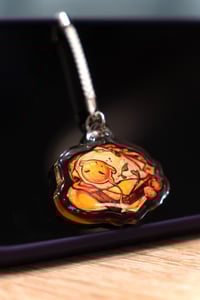 Image 2 of Egg Toast - 1.5in Original Food Epoxy Phone Charm