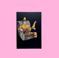 "MAN IN YELLOW" Art Print