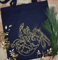Image 3 of Golden Hare tote bag