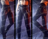 Image 3 of HIGH WAIST CHAIN SKINNIES