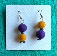 Fun felt earrings No. 6