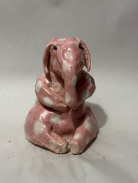 Image 2 of Clay: Pink Polka Dot Baby Elephant