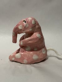 Image 4 of Clay: Pink Polka Dot Baby Elephant