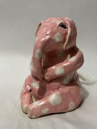 Image 7 of Clay: Pink Polka Dot Baby Elephant