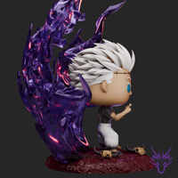 Image 2 of YUTA (GOJO) UNLIMITED VOID JUJUTSU KAISEN CUSTOM FUNKO POP