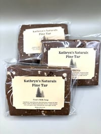 Image 2 of "Old Fashioned Pine Tar" Goat's Milk Soap 
