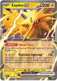 Zapdos ex - 049 - SV: Scarlet & Violet Promo Card - Near Mint