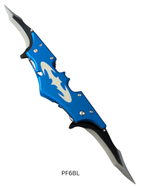 Image 4 of Bat symbol double bladed knife
