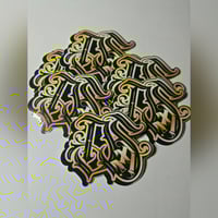 David Sanchez Artist Logo Sticker (Gold Logo)