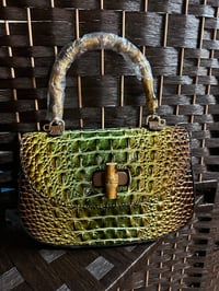 Fashion Leather Olive Green Bag