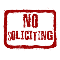 Image 3 of No Soliciting T-Shirt - Black