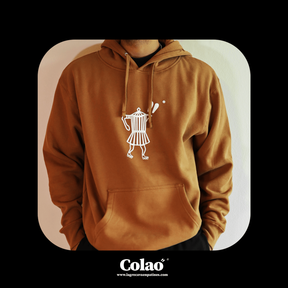 Image of Colao" DRIP CARAMEL Heavyweight Hoodie 