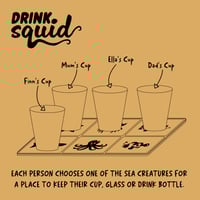 Image 5 of Drink Squid 6 Sq Charcoal