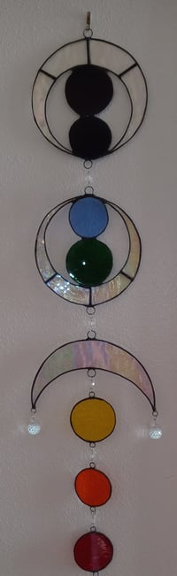Image 1 of Triple Crescent Moon Chakra Light Catcher