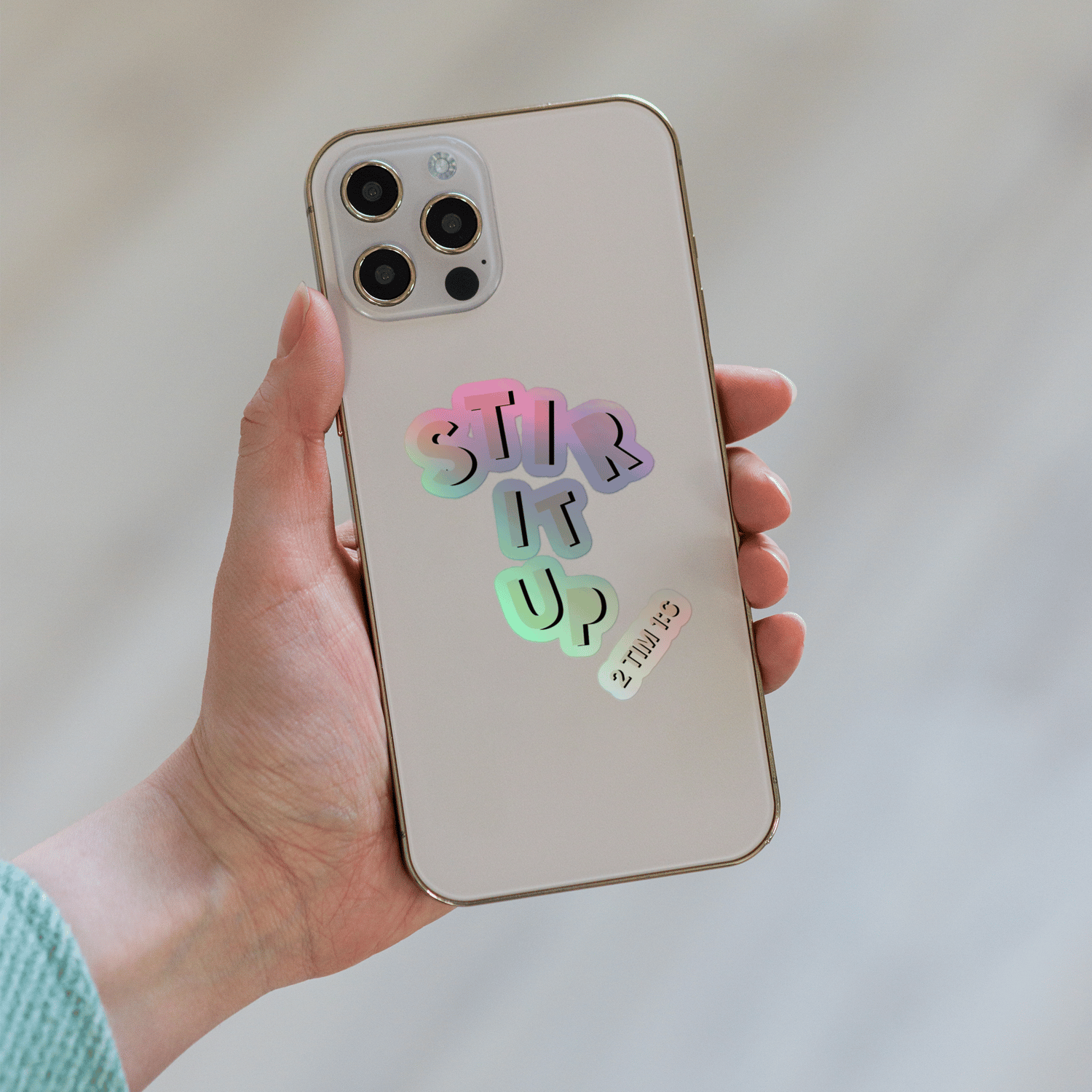 Image of Stir Up The Gift - Holographic Sticker II