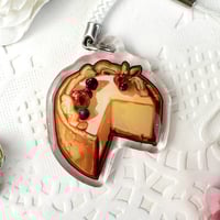 Image 1 of Cheesecake - 1.5in Original Food Epoxy Phone Charm