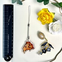 Image 4 of Pizza - 1.5in Original Food Epoxy Phone Charm