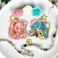 Image 5 of Sakura Miku - Vocaloid 8cm Glitter Epoxy Charm