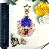 Image 4 of Aki - Chainsaw Man 7cm Glitter Epoxy Charm