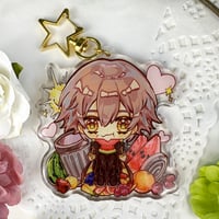 Image 1 of Caelus - Honkai Star Rail 7cm Glitter Epoxy Charm