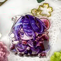 Image 1 of Acheron - Honkai Star Rail 7cm Glitter Epoxy Charm