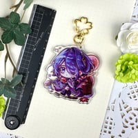 Image 4 of Acheron - Honkai Star Rail 7cm Glitter Epoxy Charm