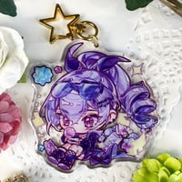 Image 1 of Silver Wolf - Honkai Star Rail 7cm Glitter Epoxy Charm