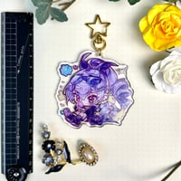 Image 4 of Silver Wolf - Honkai Star Rail 7cm Glitter Epoxy Charm
