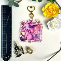 Image 4 of Espeon - Pokemon 7cm Glitter Epoxy Charm