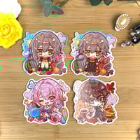 Image 1 of Honkai Star Rail Holographic Stickers