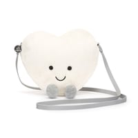 Amuseables Cream Heart Bag