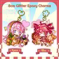 Image 2 of Teto - Vocaloid 8cm Glitter Epoxy Charm