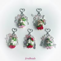 Strawberry Sylvanian keychain 