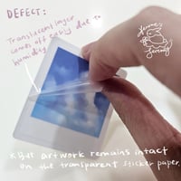 Image 2 of (DEFECT) Mini Polaroid Diecut Stickers