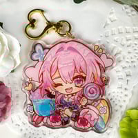 Image 1 of March - Honkai Star Rail 7cm Glitter Epoxy Charm