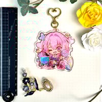 Image 4 of March - Honkai Star Rail 7cm Glitter Epoxy Charm