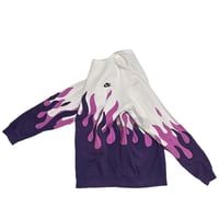 Image 3 of Nike Crewneck Double Flame Purple White "Lozo" 597