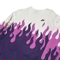 Image 5 of Nike Crewneck Double Flame Purple White "Lozo" 597