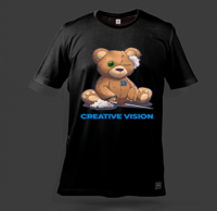 Image 1 of Creative Vision Teddy Bear T-Shirt (Black)