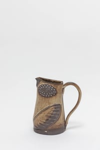 Image 2 of Large Almond Dotted Eye Family Size Pitcher