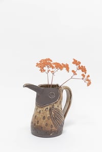 Image 1 of Dark Brown and Melty Tan Family Size Toucan Pitcher